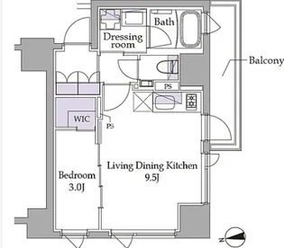 イプセ広尾【5階】の間取り