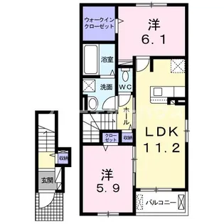 オタゴ【2階】の間取り