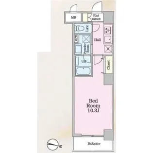 アロー東海神 37番館【4階】の間取り