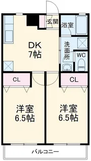 ドルチェクオリティーII【2階】の間取り