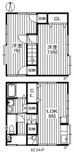 東京都練馬区田柄1【一戸建】の間取り