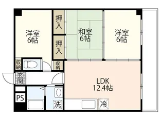 広島県安芸郡府中町茂陰1【マンション】の間取り