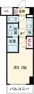 クレヴィスタお花茶屋【9階】の間取り