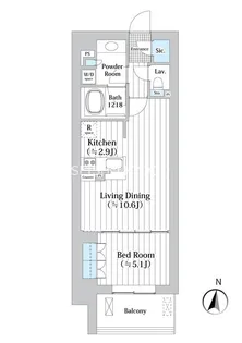 アビティグランデ砧【4階】の間取り