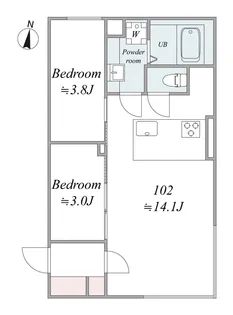 trias184【1階】の間取り