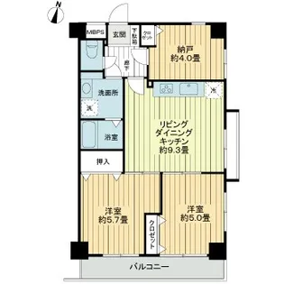 ドムール江古田【1階】の間取り