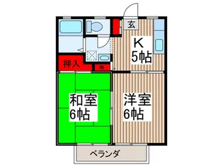 ライブ88【2階】の間取り