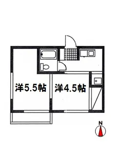 ルグラン・ユー【2階】の間取り