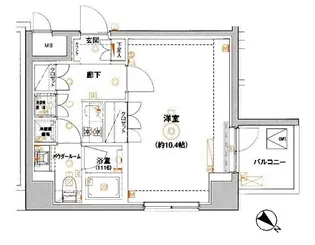 セジョリ板橋桜通り【5階】の間取り