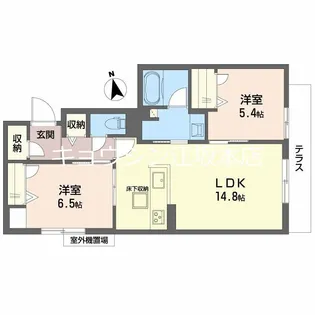 大阪府豊中市南桜塚1【マンション】の間取り