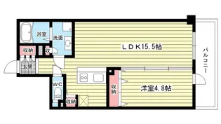 大阪府豊中市小曽根1【マンション】の間取り