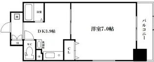 大阪府大阪市中央区南船場1【マンション】の間取り