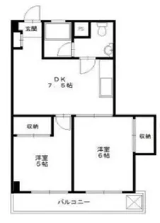 JUN共栄ハイツ【4階】の間取り