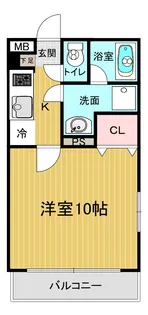 ピュアブリス中山道【1階】の間取り