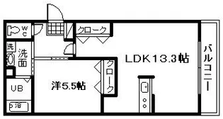ディア コート【1階】の間取り