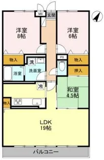 グランドヒルズ【2階】の間取り