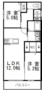 フロイデI【2階】の間取り