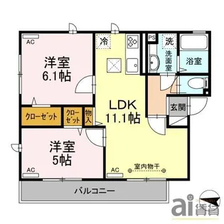 東京都西東京市芝久保町3【アパート】の間取り