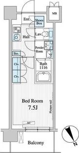 プレノ清澄庭園【3階】の間取り