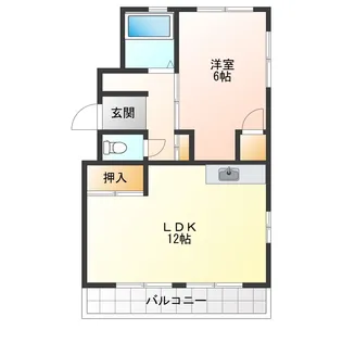 徳島県徳島市北沖洲3【アパート】の間取り