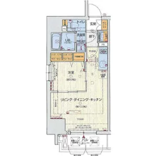 大阪府大阪市中央区高麗橋1【マンション】の間取り