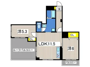 プレジュールメゾンIV【4階】の間取り