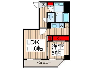 Pine Wells【7階】の間取り