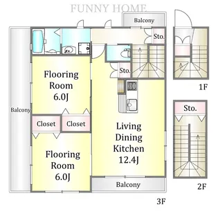 オアシス池尻【3階】の間取り