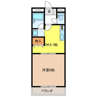 プリッツパレス【1階】の間取り