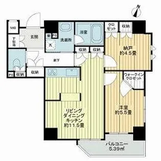 ジェイパーク神楽坂【3階】の間取り