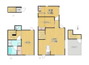 メゾン・ドヌール東麻布【1階】の間取り