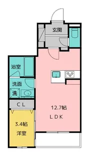 THE 1【5階】の間取り
