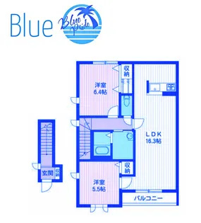 ミモザ弐番館【2階】の間取り