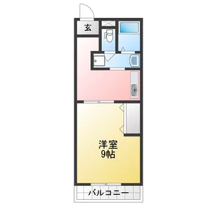 コーポ三喜 C【2階】の間取り