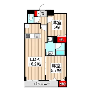 パークフレア【2階】の間取り
