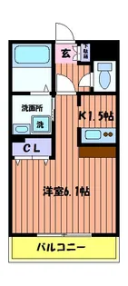 立川富士見町マンション【2階】の間取り