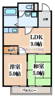 グラシア南津の辺【4階】の間取り