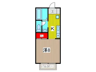 サウスウインド【1階】の間取り