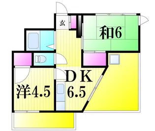 コジマニューマンション【4階】の間取り