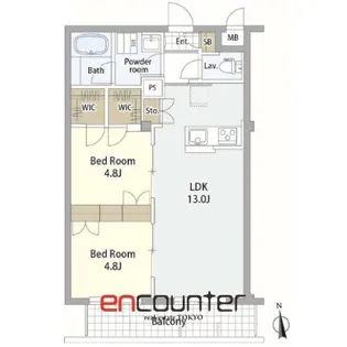 グランデール新丸子【3階】の間取り