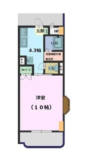 クマオマンション【2階】の間取り