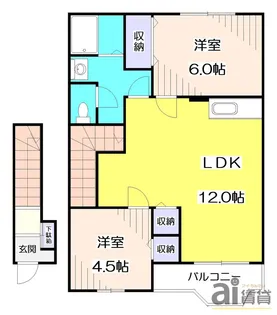 ハイム・フローラル【2階】の間取り