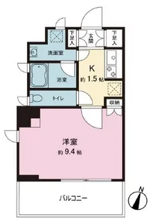 パークハウス代々木公園ラフィナート【2階】の間取り