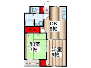 ジィミ-ハイツ.【1階】の間取り