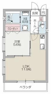 レインボーM&K【1階】の間取り