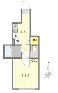 ミモザ哲学堂【1階】の間取り