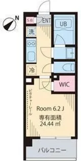 エスポワール早稲田【4階】の間取り