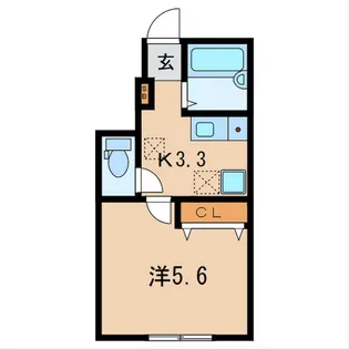 アイコート中野新橋【1階】の間取り