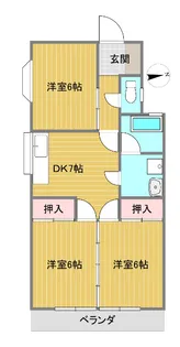 メゾンアカバネ I【2階】の間取り