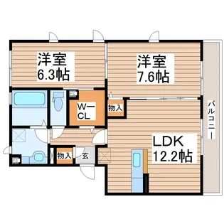 Re・EARTHの杜 ほし【2階】の間取り